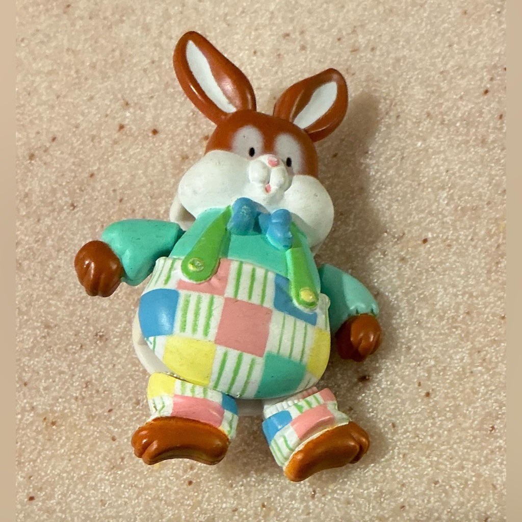 American Greetings Brown And White Bunny Brooch Timeless Jewelry
